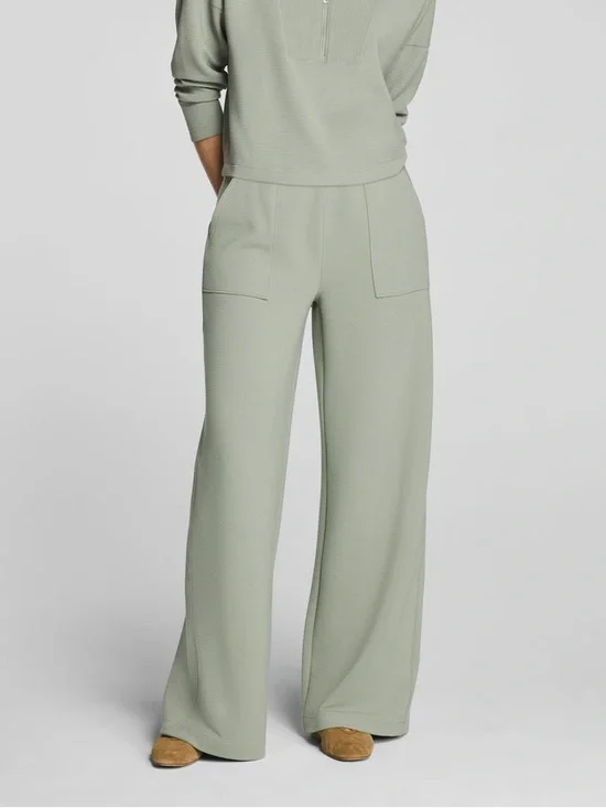 NWT SPANX AirEssentials® French Rib Wide Leg Pant - Picture 4 of 8